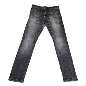Selected Organic Cotton Jean Mens 30x28 Toby Slim Tapered Leg Black Gray Denmark